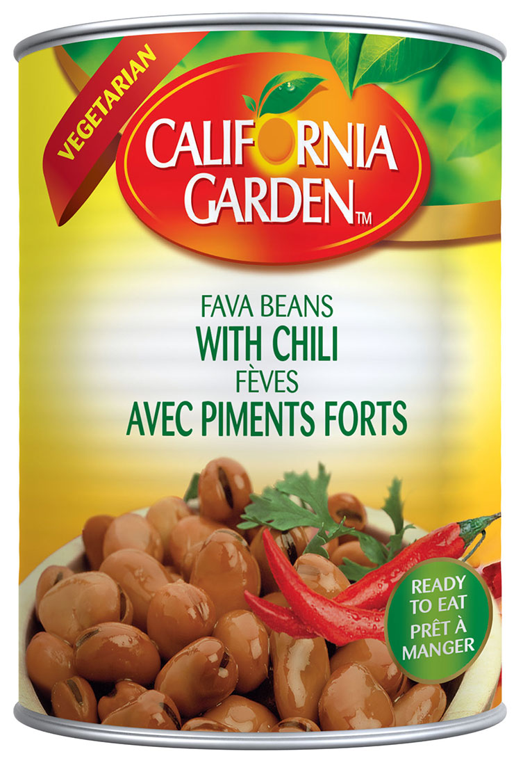 CALIFORNIA GARDEN CHILI FAVA BEANS 16OZ 24/CASE