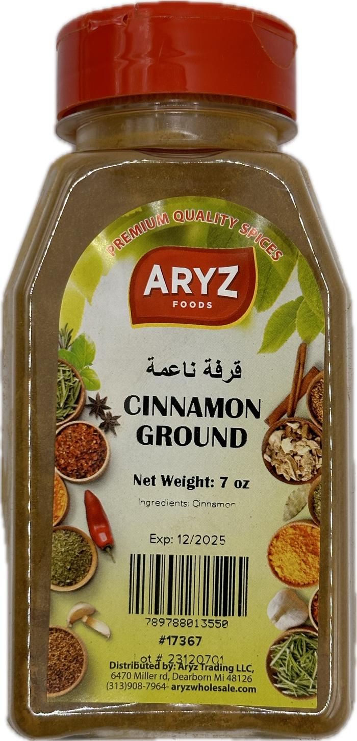 ARYZ SPICES CINNAMON GROUND 7 OZ 12/CASE