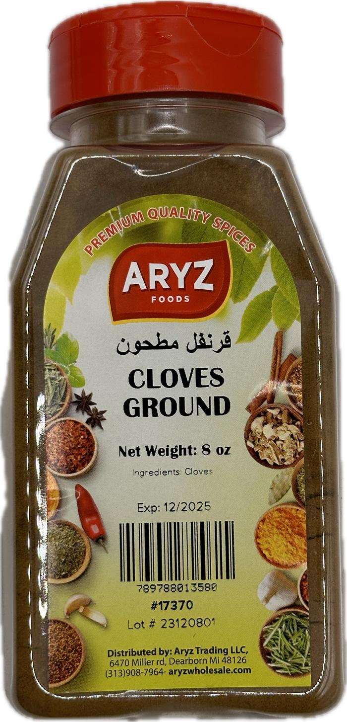 ARYZ SPICES CLOVES GROUND 8 OZ 12/CASE