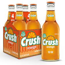 SODA CRUSH ORANGE 12 OZ 4 PK (GLASS) 6/CASE