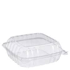 DART CLEAR HINGED CONTAINER 9X9X3 (250 CT) #C90PST