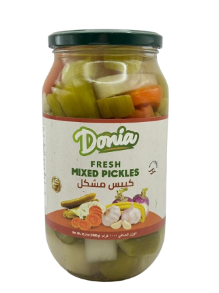 DONIA PICKLED MIXED VEGETABLES 1000G 12/CASE