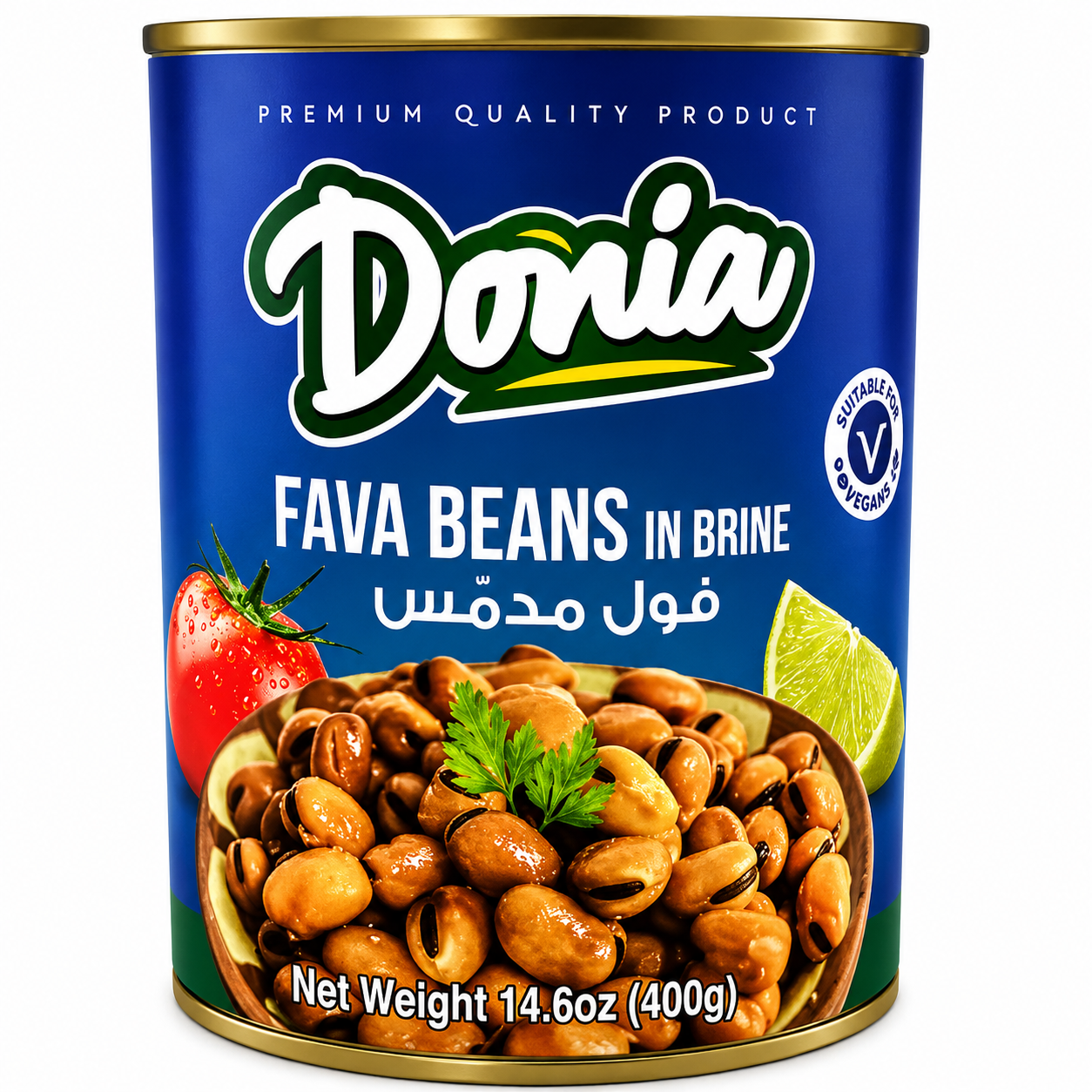 DONIA CANNED FAVA BEANS 400GR 24/CASE