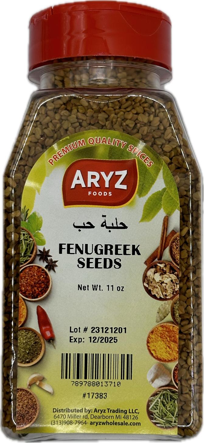 ARYZ SPICES FENUGREEK SEEDS 10 OZ 12/CASE