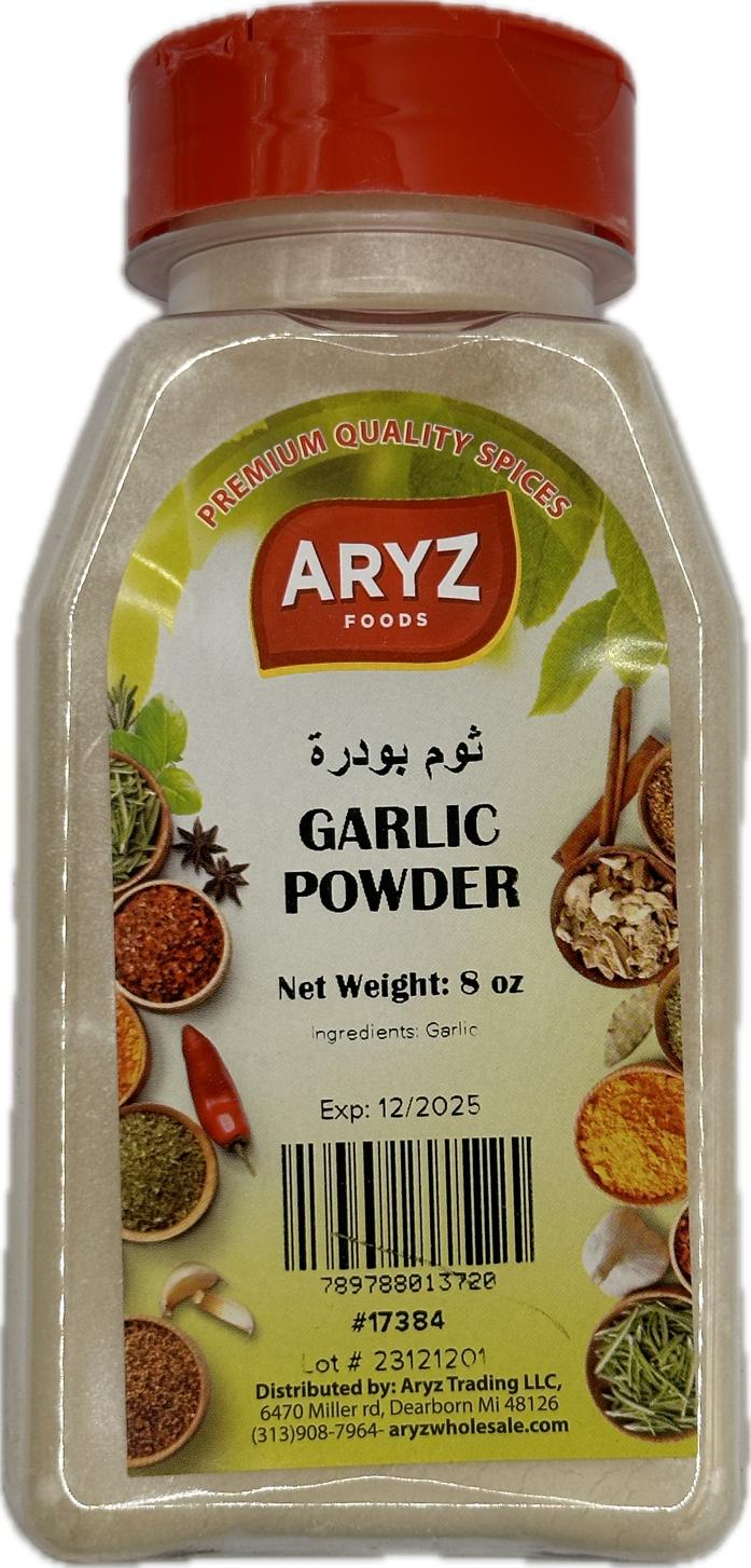 ARYZ SPICES GARLIC POWDER 7 OZ 12/CASE