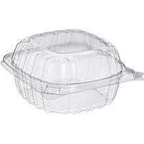 NA- CLEAR HINGED CONTAINER 5X5X3 (500 CT) #C20UTD
