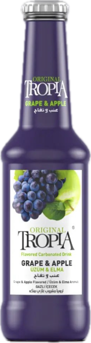 TROPIA SODA GRAPE APPLE 250ML 24/CASE