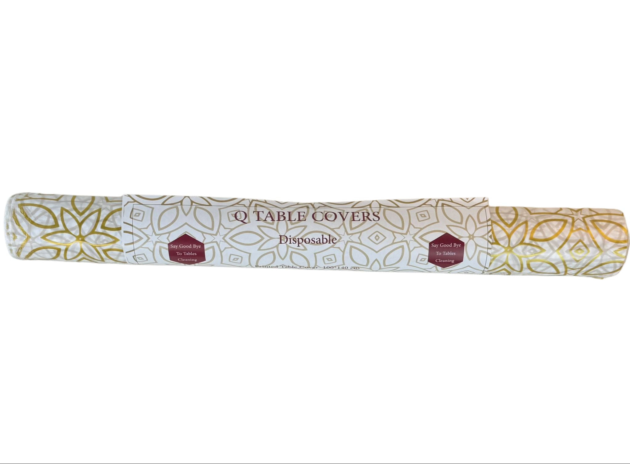 HP TABLE COVER PLASTIC WHITE 100CM X 140CM 30/CASE