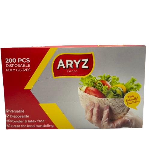 ARYZ GLOVES POLY 200CT 12/CASE