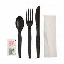 JRMI CUTLERY BLACK KIT MED (5 PCS) #5KP203B03