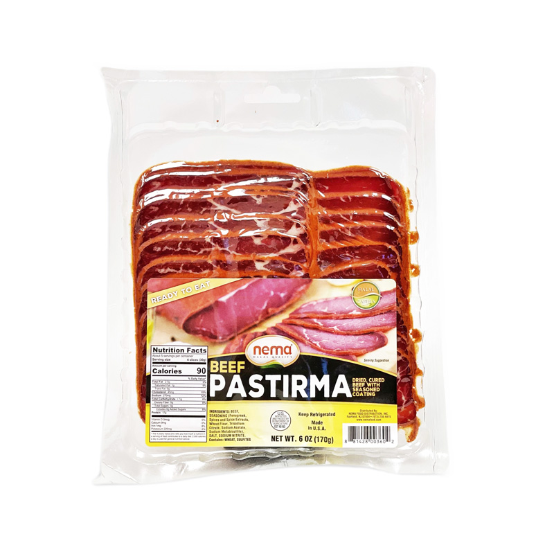 NEMA PASTIRMA (BASTERMA) SLICED 4 OZ 12/CASE