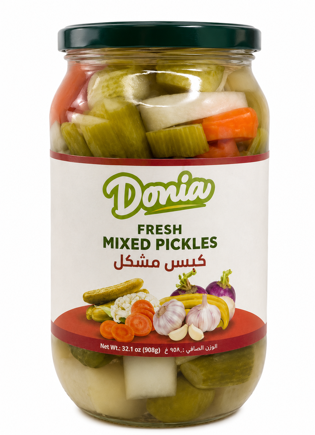 DONIA PICKLED MIXED VEGETABLES 1000G 12/CASE