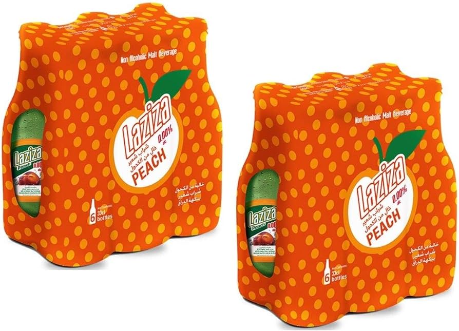 LAZIZA PEACH 6 PACK 4/CASE