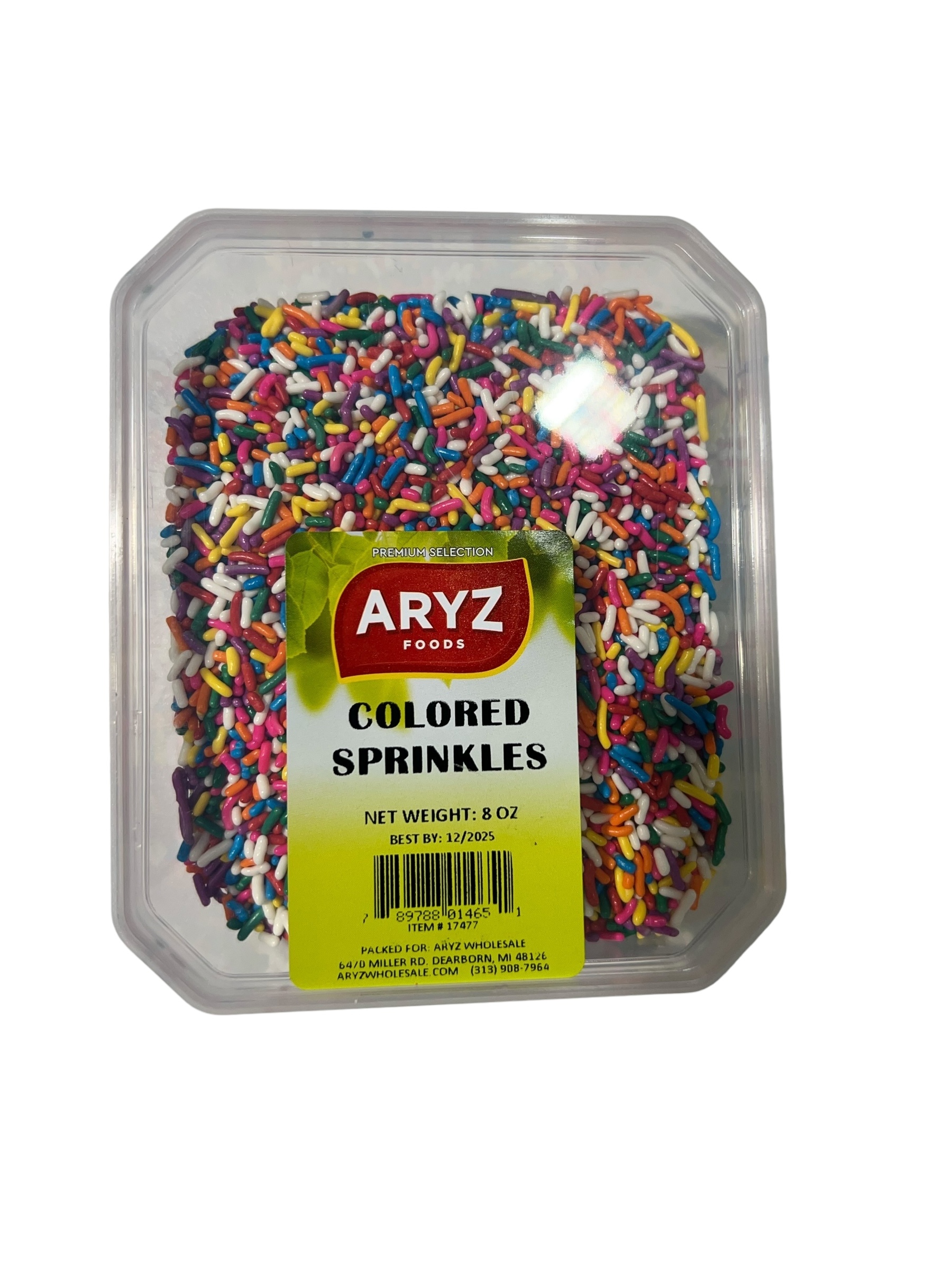 ARYZ PACKAGED SPRINKLES ASSORTED SP 8 OZ 12/CASE