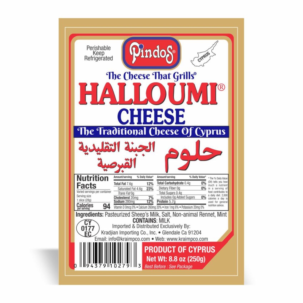 PINDOS HALLOUMI 22 LB (8.8 oz 40/CASE)