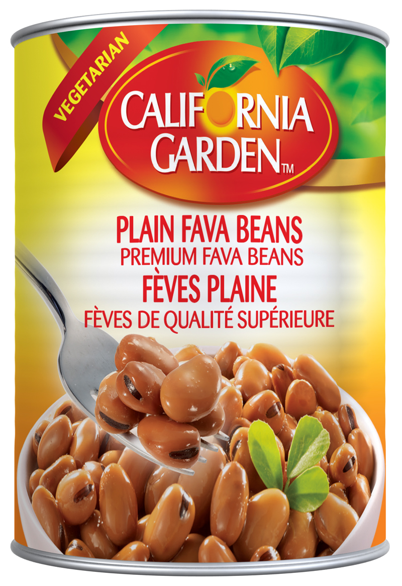 CALIFORNIA GARDEN FAVA BEANS PLAIN 16OZ 24/CASE