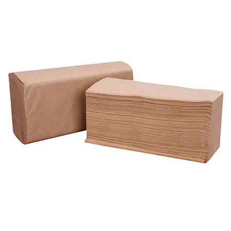 RIGHT CHOICE SINGL EFOLD TOWELS - BROWN 9"X9.45" (1