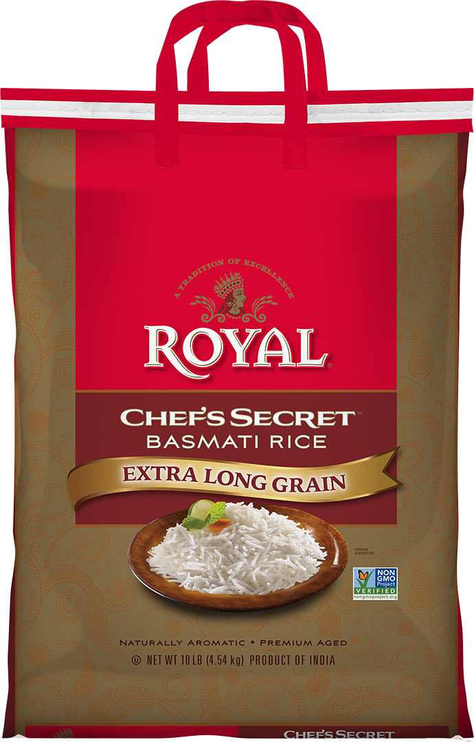 ROYAL RICE CHEF SECRET BASMATI RICE 10 LB 1/CASE .