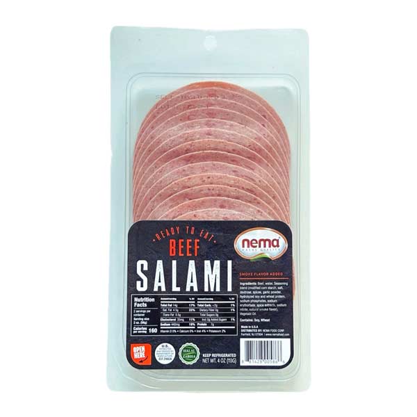 NEMA (SLICED)BEEF SALAMI 4 OZ 20/CASE