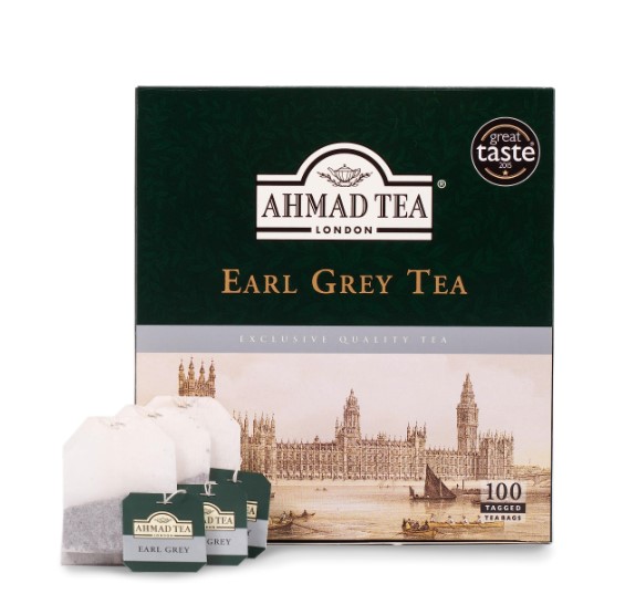 AHMAD TEA BAGS EARL GREY 100CT 24/CASE.
