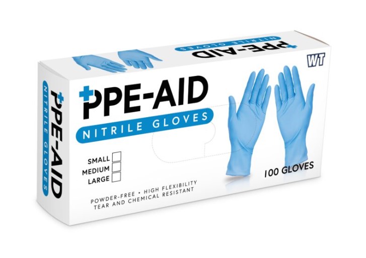 PRE-AID NITRILE GOLVES LARGE 100CT 10/CASE