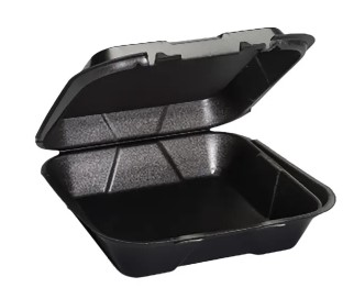 DART FOAM HINGED CONT - BLACK 3-COMP 9.5X9X3 (200
