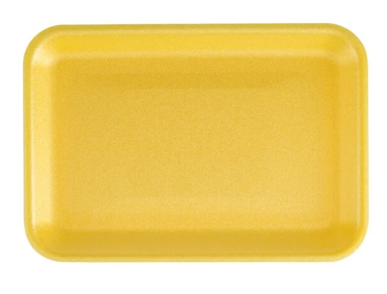 DYN-A-PAK FOAM TRAY YELLOW 9X7X1.2 (400 CT) #4PL