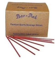 CELL-O-CORE STIRRERS RED/WHITE 7.25" (10/1000 CT)