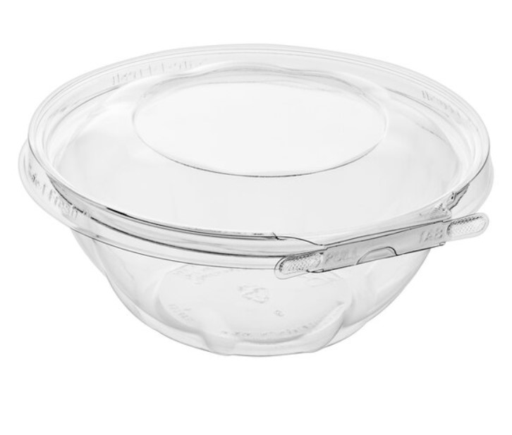 INLINE CLEAR HINGED ROUND CONTAINERS 24 OZ (150 C
