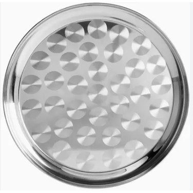 S.S ROUND TRAY# 65CM 1850G 1PCS 12M 21HK082