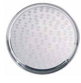 S.S ROUND TRAY# 60CM 1350G 1PCS 24M 21HK081