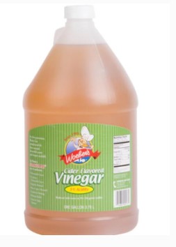 WOEBER PURE APPLE CIDAR VINEGAR 5% GALLON 6/CASE.