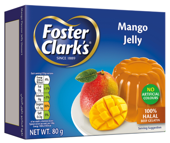 FOSTER CLARK&amp;#039;S JELLO POWDER MANGO 80G 6/CASE