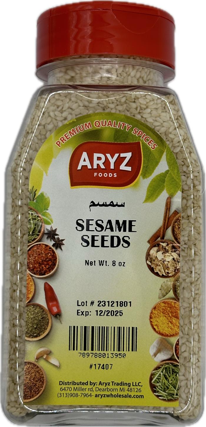 ARYZ SPICES SESAME SEED 8 OZ 12/CASE