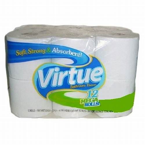VIRTUE BATHROOM TISSUE 12 ROLL 6/CASE