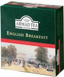 AHMAD TEA BAGS ENGLISH BREAKFAST 100CT 24/CASE.