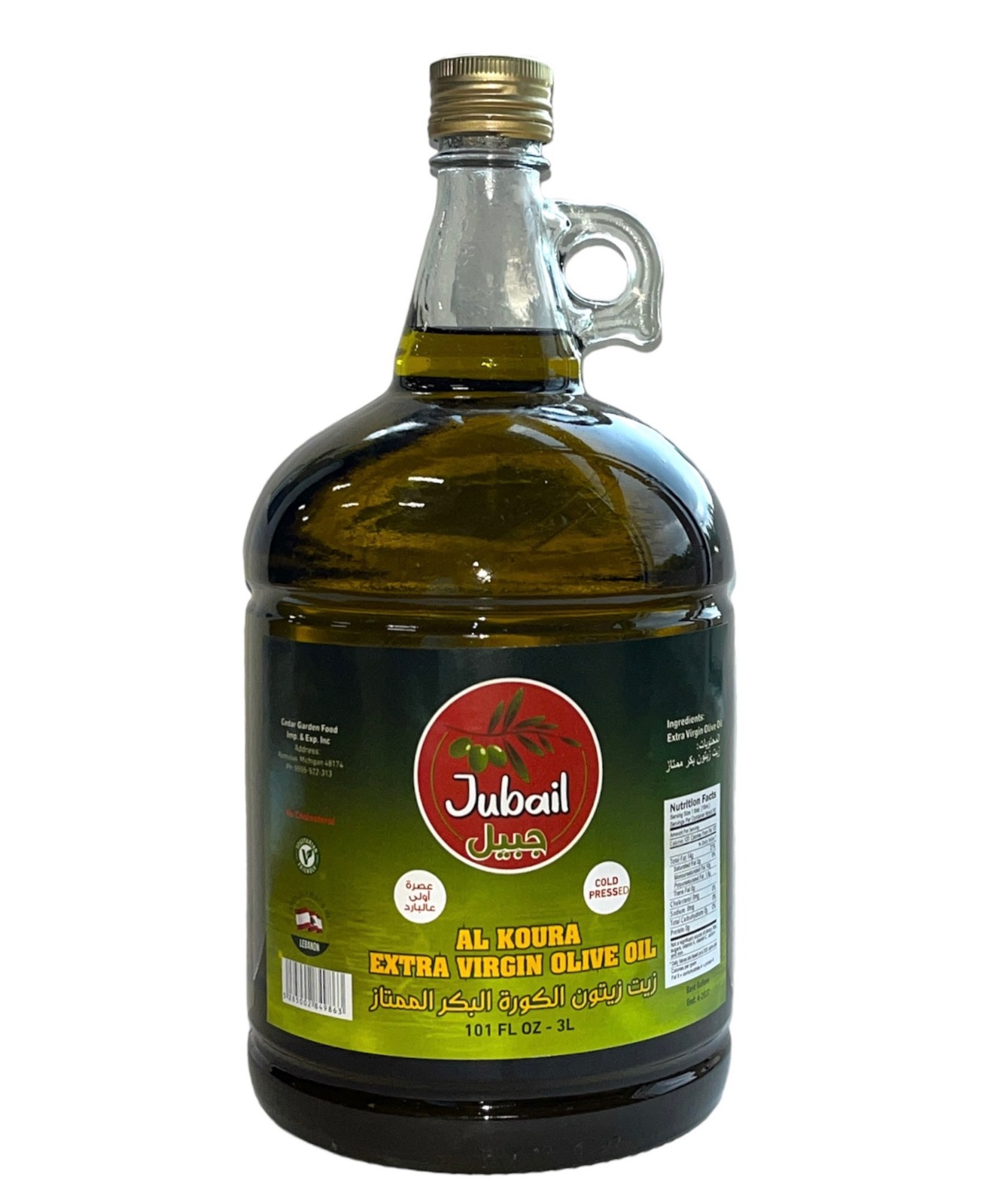 JUBAIL OLIVE OIL 3 L 4/CASE.
