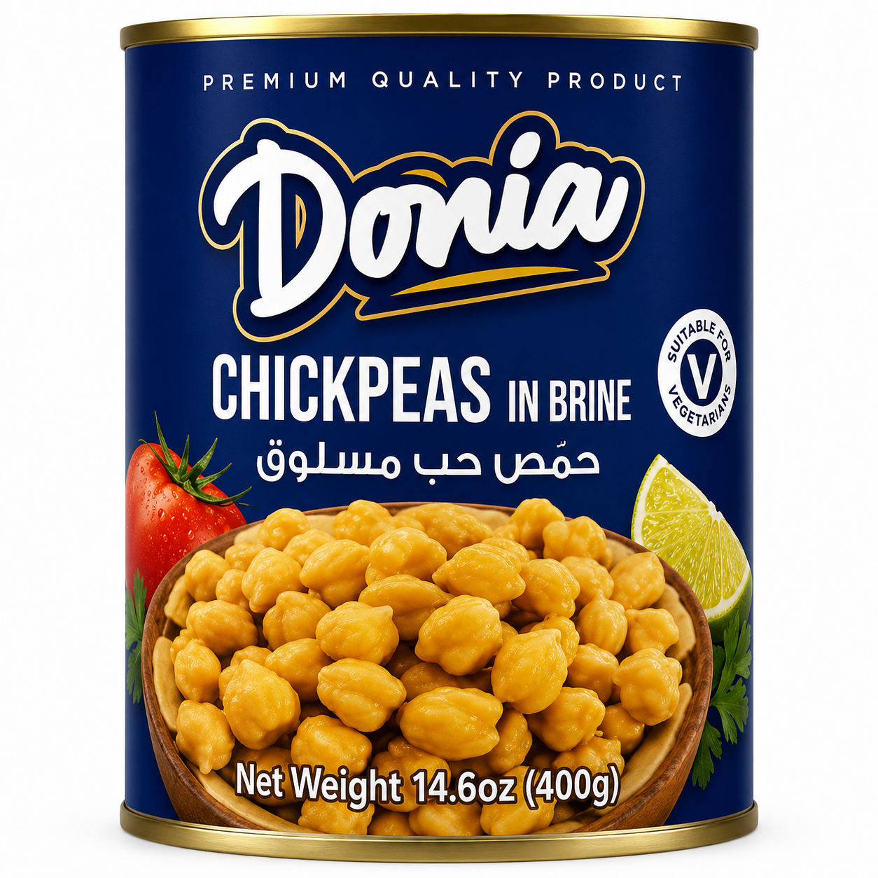 DONIA CANNED CHICKPEAS 400GR 24/CASE